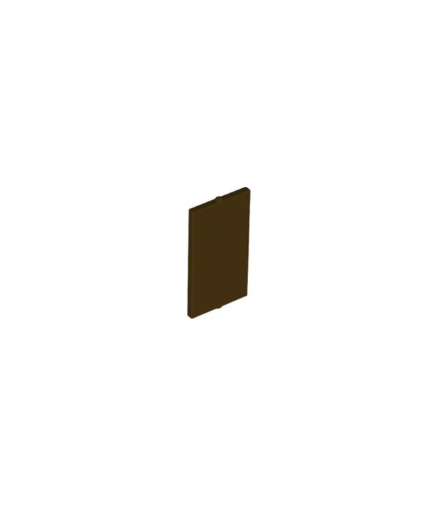 LEGO - Ruit voor raam 1 x 2 x 3 vlakke voorzijde - Dark Brown | N