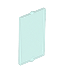 LEGO - Ruit voor raam 1 x 2 x 3 vlakke voorzijde - Trans-Light Blue | N - Thumbnail