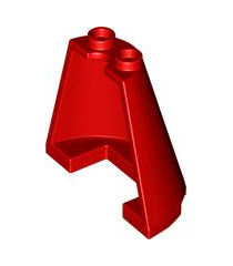 LEGO - Kegelhelft 4 x 2 x 3 - Red | N - Thumbnail