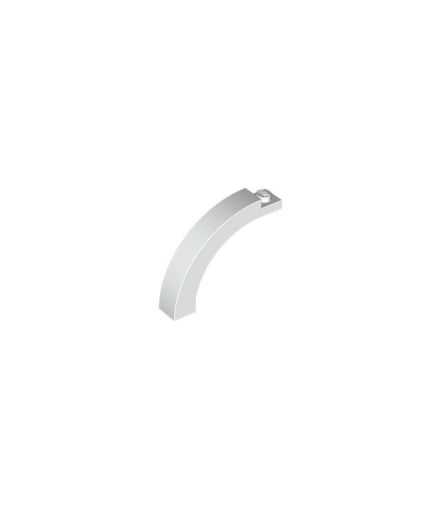 LEGO - Boog 1 x 5 x 3 1/3 met gebogen bovenkant - White | N