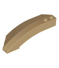 LEGO - Wig 8 x 3 x 2 open rechts - Dark Tan | N - Thumbnail