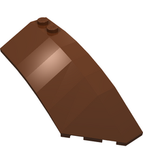 LEGO - Wig 8 x 3 x 2 open rechts - Reddish Brown | N - Thumbnail