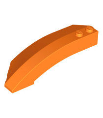 LEGO - Wig 8 x 3 x 2 open rechts - Orange | N - Thumbnail