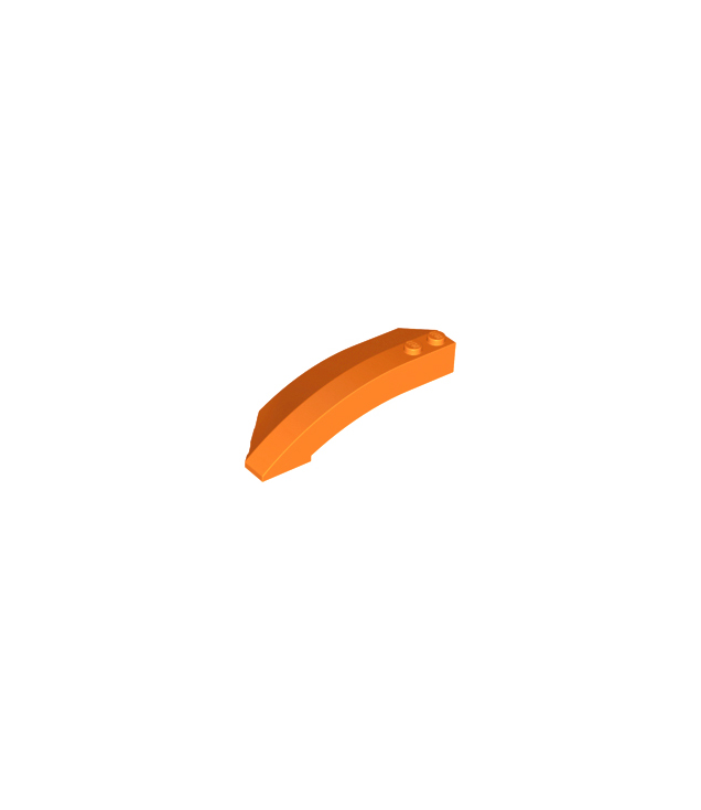 LEGO - Wig 8 x 3 x 2 open rechts - Orange | N