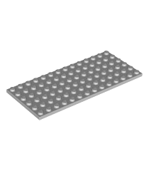 LEGO - Plaat 6 x 14 - Light Bluish Gray | N - Thumbnail