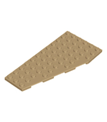 LEGO - Wig, plaat 12 x 6 links - Dark Tan | N - Thumbnail
