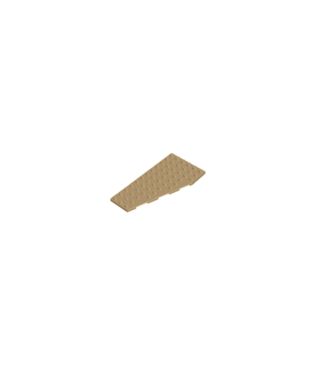 LEGO - Wig, plaat 12 x 6 links - Dark Tan | N