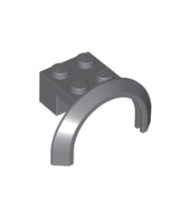 LEGO - Voertuig, spatbord 4 x 2 1/2 x 1 2/3 met ronde boog - Dark Bluish Gray | N - Thumbnail