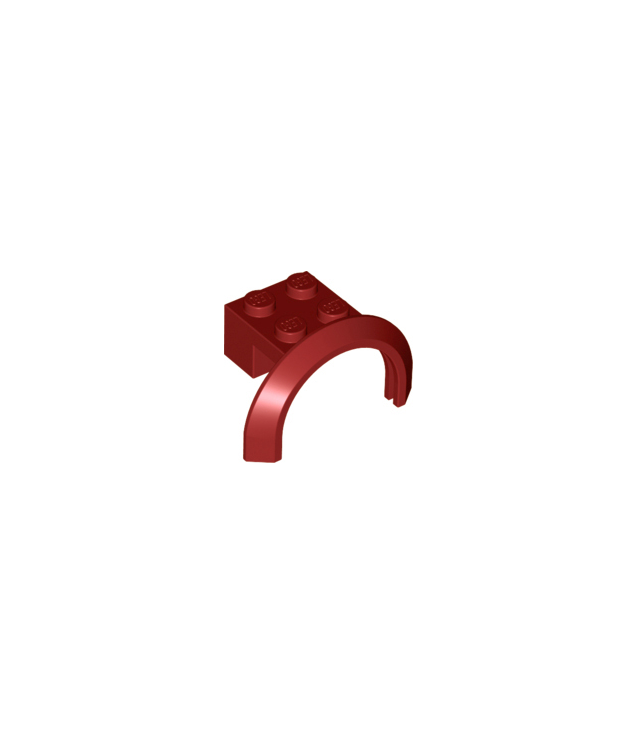 LEGO - Voertuig, spatbord 4 x 2 1/2 x 1 2/3 met ronde boog - Dark Red | N