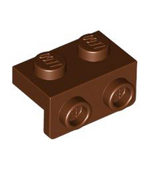 LEGO - Beugel 1 x 2 - 1 x 2 - Reddish Brown | N - Thumbnail