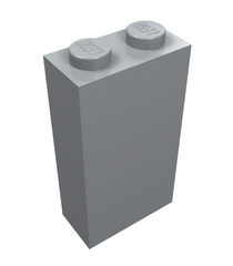 LEGO - Steen 1 x 2 x 3 - Light Bluish Gray | N - Thumbnail