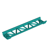LEGO - Trein, achtbaanrails recht 16L - Dark Turquoise | N - Thumbnail