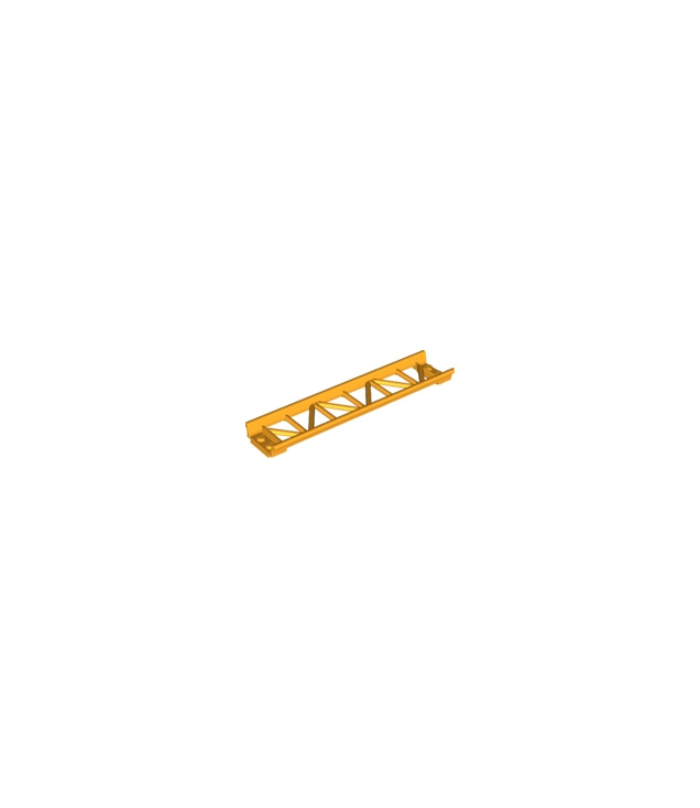 LEGO - Trein, achtbaanrails recht 16L - Bright Light Orange | N