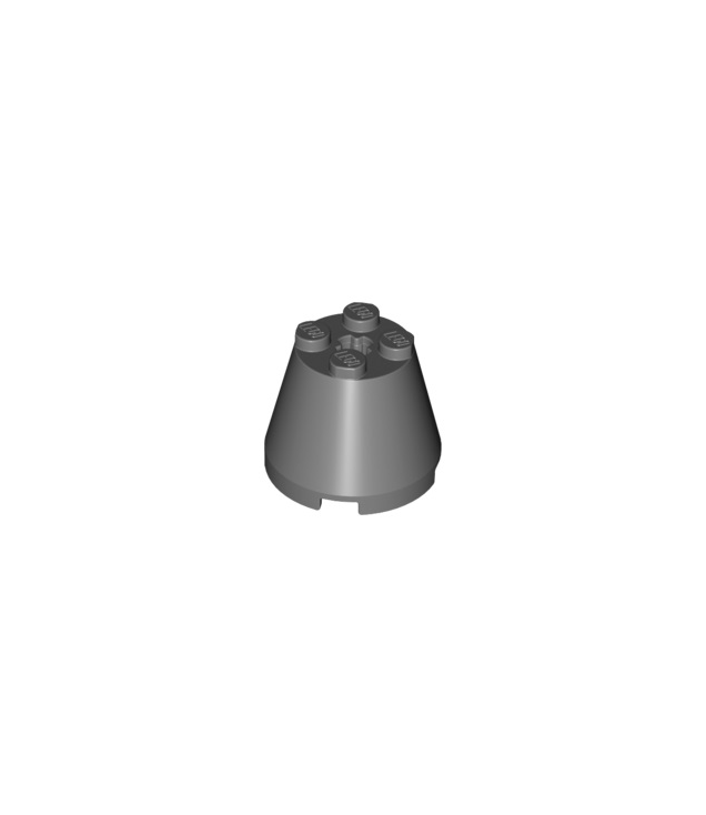 LEGO - Kegel 3 x 3 x 2 - Dark Bluish Gray | N