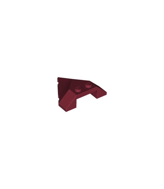 LEGO - Wig 4 x 4 puntig - Dark Red | N