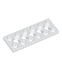 LEGO - Technic, plaat 2 x 6 met 5 gaten - White | N - Thumbnail