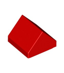 LEGO - Helling 45 graden 1 x 1 dubbel - Red | N - Thumbnail