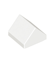 LEGO - Helling 45 graden 1 x 1 dubbel - White | N - Thumbnail