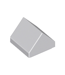 LEGO - Helling 45 graden 1 x 1 dubbel - Light Bluish Gray | N - Thumbnail