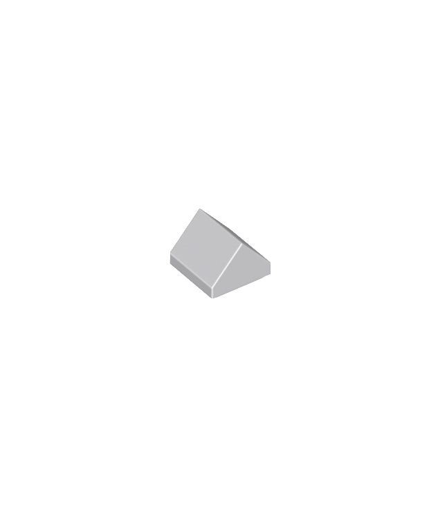 LEGO - Helling 45 graden 1 x 1 dubbel - Light Bluish Gray | N