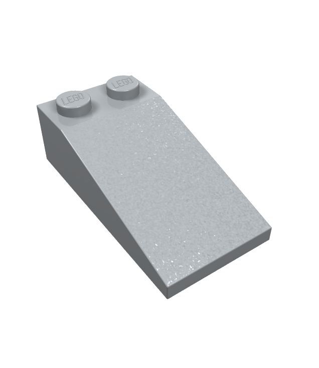 LEGO - Helling 18 graden 4 x 2 - Light Bluish Gray | N