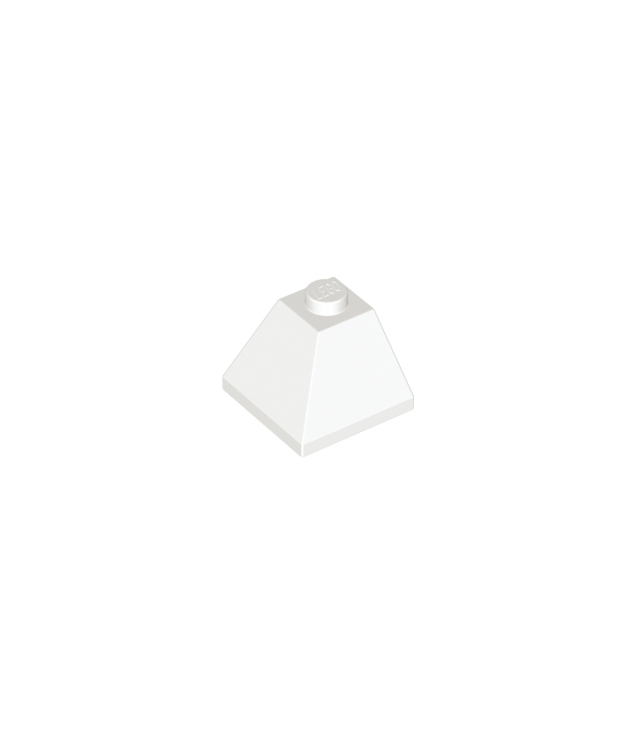 LEGO - Helling 45 graden 2 x 2 dubbel bolle hoek - White | N