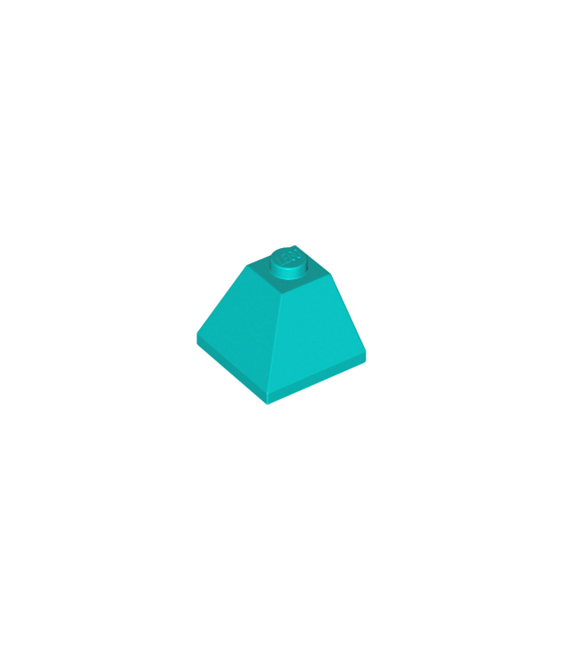 LEGO - Helling 45 graden 2 x 2 dubbel bolle hoek - Dark Turquoise | N