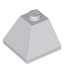 LEGO - Helling 45 graden 2 x 2 dubbel bolle hoek - Light Bluish Gray | N - Thumbnail