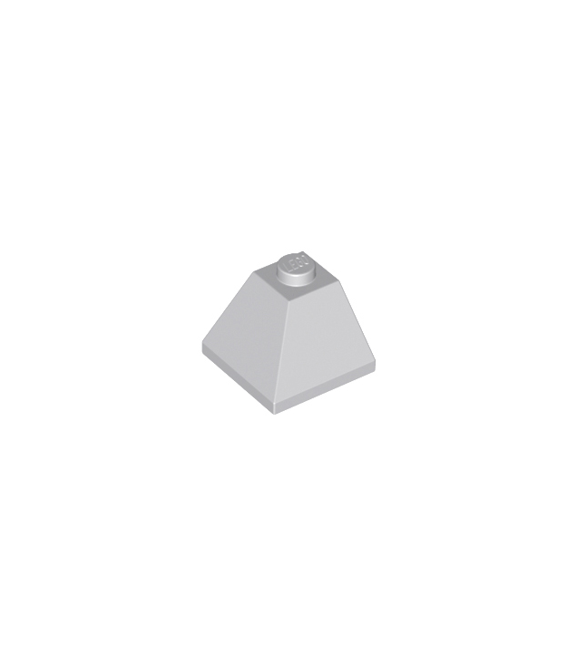 LEGO - Helling 45 graden 2 x 2 dubbel bolle hoek - Light Bluish Gray | N