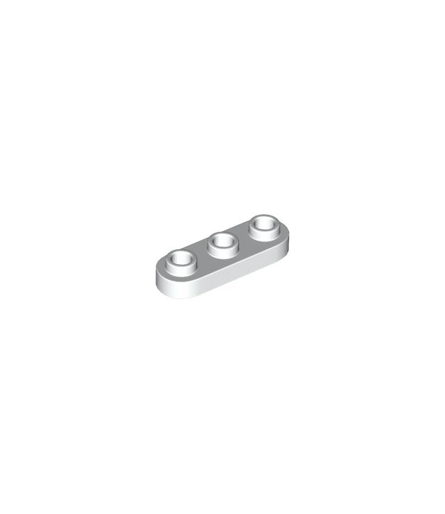 LEGO - Plaat, rond 1 x 3 met open noppen - White | N