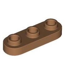 LEGO - Plaat, rond 1 x 3 met open noppen - Medium Nougat | N - Thumbnail