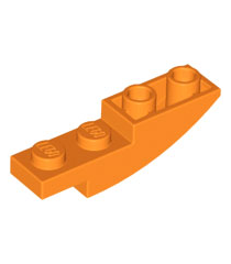 LEGO - Helling, gebogen 4 x 1 omgekeerd - Orange | N - Thumbnail