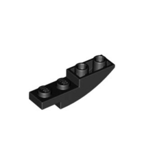 LEGO - Helling, gebogen 4 x 1 omgekeerd - Black | N - Thumbnail