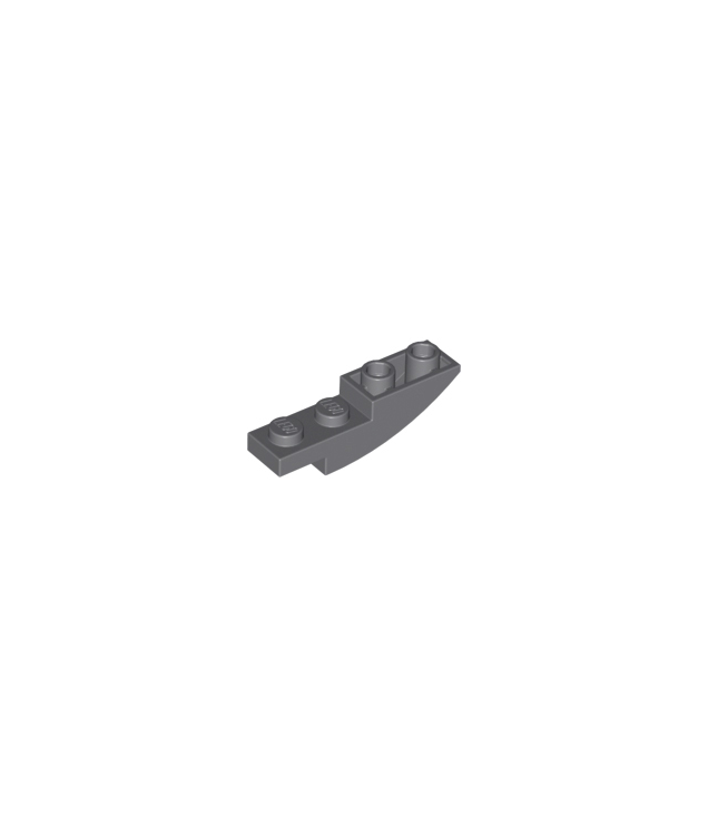 LEGO - Helling, gebogen 4 x 1 omgekeerd - Dark Bluish Gray | N