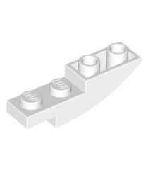 LEGO - Helling, gebogen 4 x 1 omgekeerd - White | N - Thumbnail