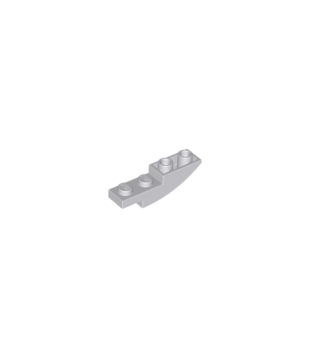 LEGO - Helling, gebogen 4 x 1 omgekeerd - Light Bluish Gray | N