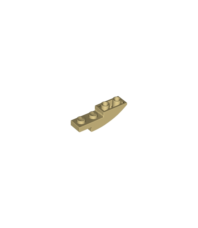 LEGO - Helling, gebogen 4 x 1 omgekeerd - Tan | N