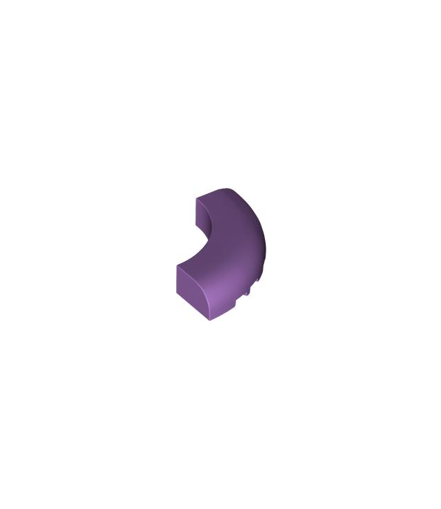 LEGO - Steen, ronde hoek 5 x 5 x 1 zonder noppen - Medium Lavender | N