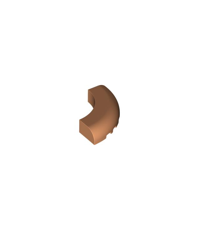 LEGO - Steen, ronde hoek 5 x 5 x 1 zonder noppen - Nougat | N