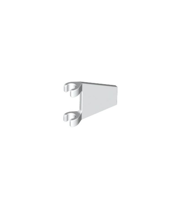 LEGO - Vlag 2 x 2 trapeziumvormig - White | N