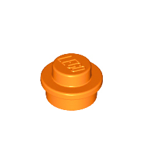 LEGO - Plaat, rond 1 x 1 - Orange | N - Thumbnail