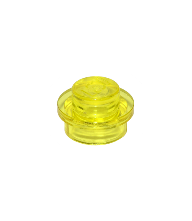 LEGO - Plaat, rond 1 x 1 - Trans-Yellow | N