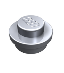 LEGO - Plaat, rond 1 x 1 - Metallic Silver | N - Thumbnail