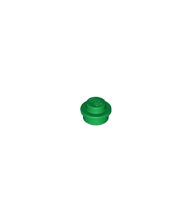 LEGO - Plaat, rond 1 x 1 - Green | N