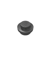 LEGO - Plaat, rond 1 x 1 - Pearl Dark Gray | N - Thumbnail
