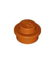 LEGO - Plaat, rond 1 x 1 - Dark Orange | N - Thumbnail