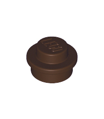 LEGO - Plaat, rond 1 x 1 - Dark Brown | N - Thumbnail