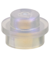 LEGO - Plaat, rond 1 x 1 - Satin Trans-Clear | N - Thumbnail