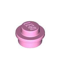 LEGO - Plaat, rond 1 x 1 - Bright Pink | N - Thumbnail