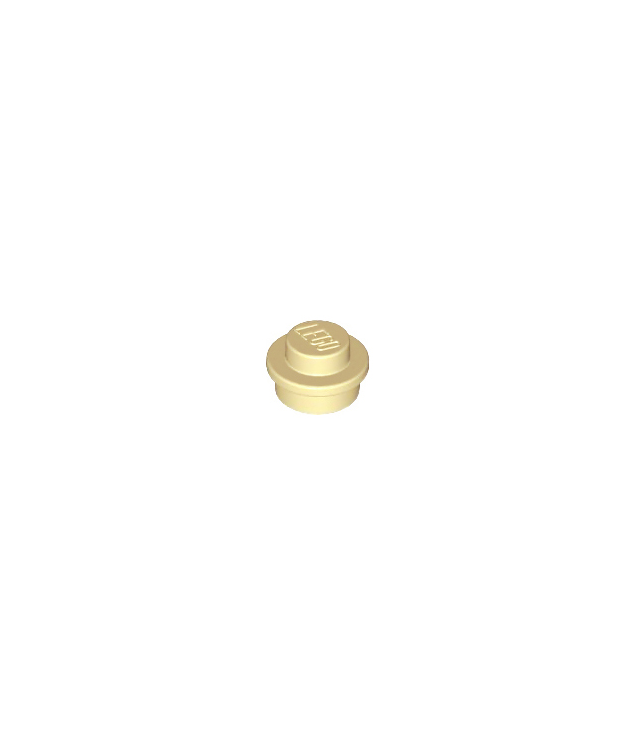 LEGO - Plaat, rond 1 x 1 - Tan | N